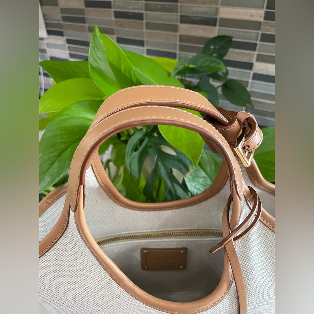 Prada Logo Print Mini Bucket Bag - Picture 6 of 15